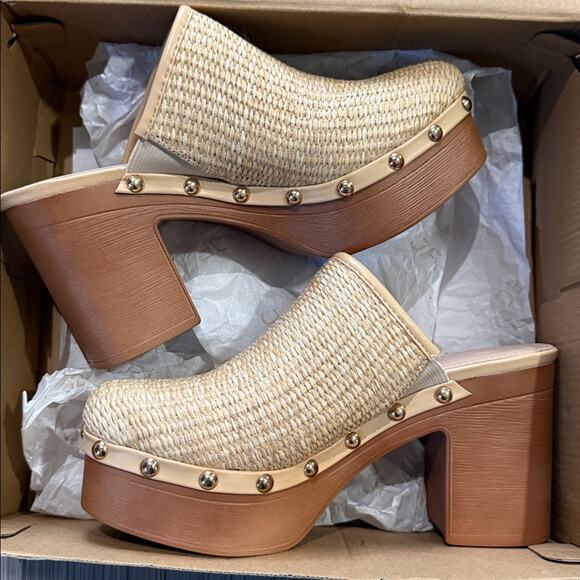 JUSTFAB Penelope Block Heeled Mule size 7.5 - Picture 8 of 11